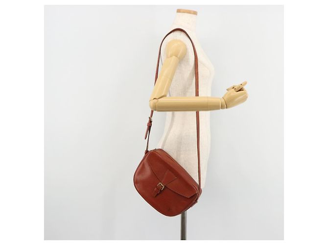 LOUIS VUITTON Epi Jeune Fille MM Borsa a Spalla Marrone M52153 LV Auth BA12827 - vista 24