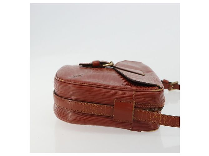 LOUIS VUITTON Epi Jeune Fille MM Borsa a Spalla Marrone M52153 LV Auth BA12827 - vista 3