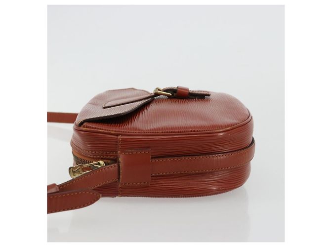 LOUIS VUITTON Epi Jeune Fille MM Borsa a Spalla Marrone M52153 LV Auth BA12827 - vista 4