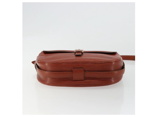 LOUIS VUITTON Epi Jeune Fille MM Borsa a Spalla Marrone M52153 LV Auth BA12827 - vista 5