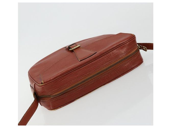 LOUIS VUITTON Epi Jeune Fille MM Borsa a Spalla Marrone M52153 LV Auth BA12827 - vista 6