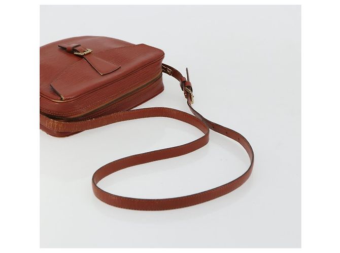 LOUIS VUITTON Epi Jeune Fille MM Borsa a Spalla Marrone M52153 LV Auth BA12827 - vista 7