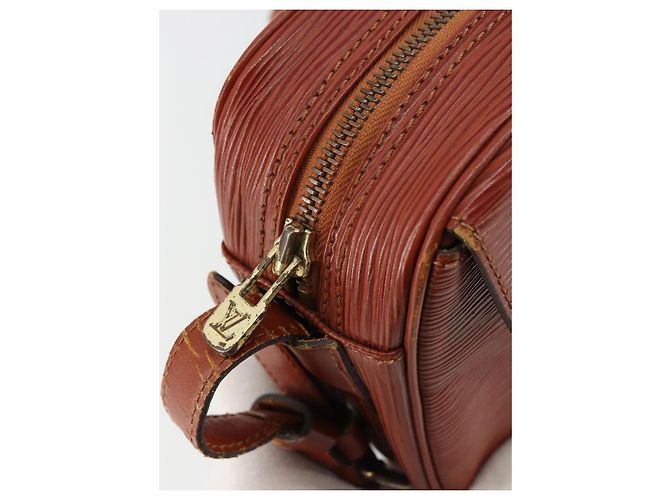 LOUIS VUITTON Epi Jeune Fille MM Borsa a Spalla Marrone M52153 LV Auth BA12827 - vista 9