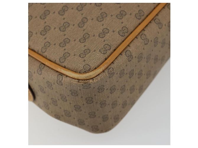 Borsa a Spalla GUCCI Micro GG Supreme PVC Beige Oro 001 56 0942 Auth BA12842 D'oro - vista 15