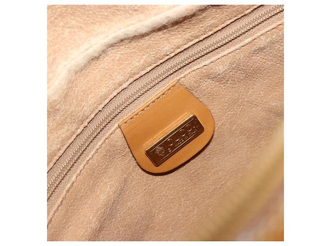 Borsa a Spalla GUCCI Micro GG Supreme PVC Beige Oro 001 56 0942 Auth BA12842 D'oro - vista 20