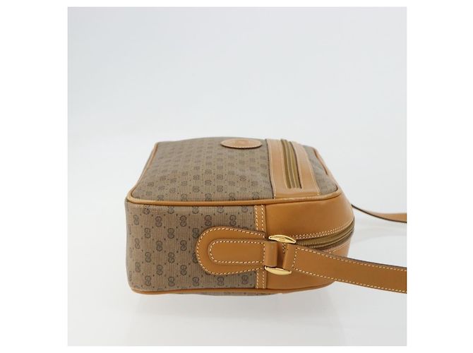 Borsa a Spalla GUCCI Micro GG Supreme PVC Beige Oro 001 56 0942 Auth BA12842 D'oro - vista 3