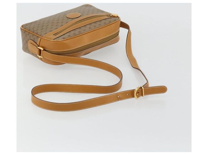 Borsa a Spalla GUCCI Micro GG Supreme PVC Beige Oro 001 56 0942 Auth BA12842 D'oro - vista 7