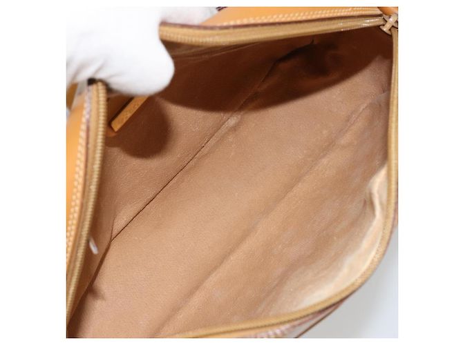 Borsa a Spalla GUCCI Micro GG Supreme PVC Beige Oro 001 56 0942 Auth BA12842 D'oro - vista 9