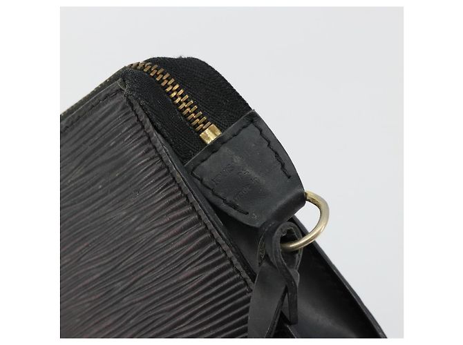 LOUIS VUITTON Epi Pochette Accessoires Pochette Nera M52982 LV Auth BA12799 Nero - vista 17