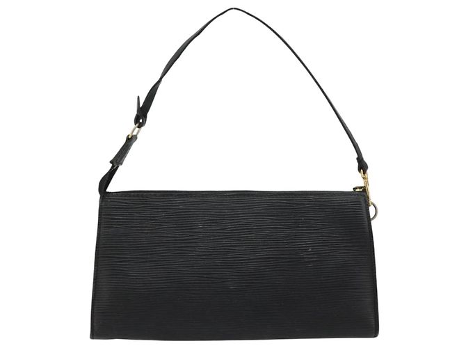 LOUIS VUITTON Epi Pochette Accessoires Pochette Nera M52982 LV Auth BA12799 Nero - vista 2