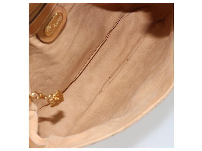 Borsa a tracolla GUCCI Micro GG Supreme PVC Beige Oro 001 261 4425 Auth ka4363 D'oro - vista 10