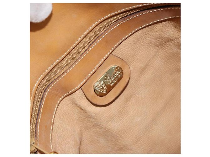 Borsa a tracolla GUCCI Micro GG Supreme PVC Beige Oro 001 261 4425 Auth ka4363 D'oro - vista 19