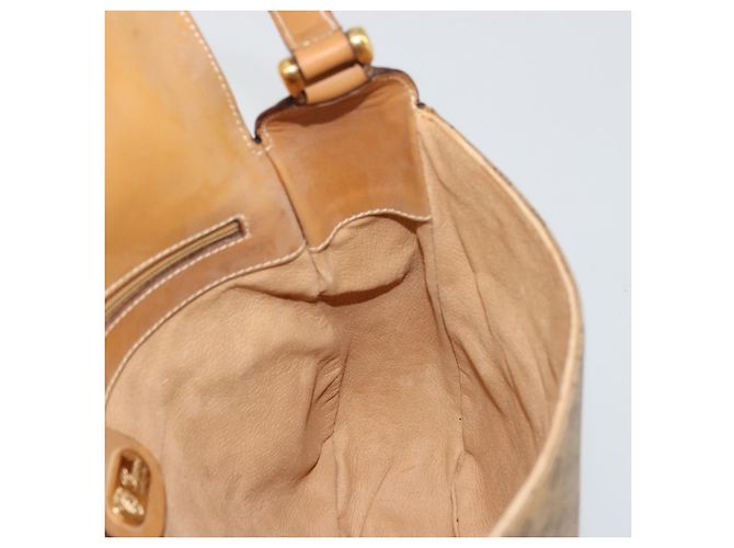 Borsa a tracolla GUCCI Micro GG Supreme PVC Beige Oro 001 261 4425 Auth ka4363 D'oro - vista 20