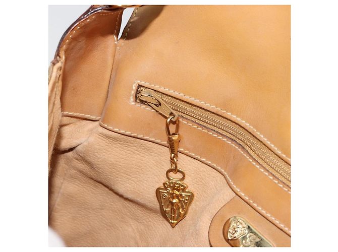 Borsa a tracolla GUCCI Micro GG Supreme PVC Beige Oro 001 261 4425 Auth ka4363 D'oro - vista 22