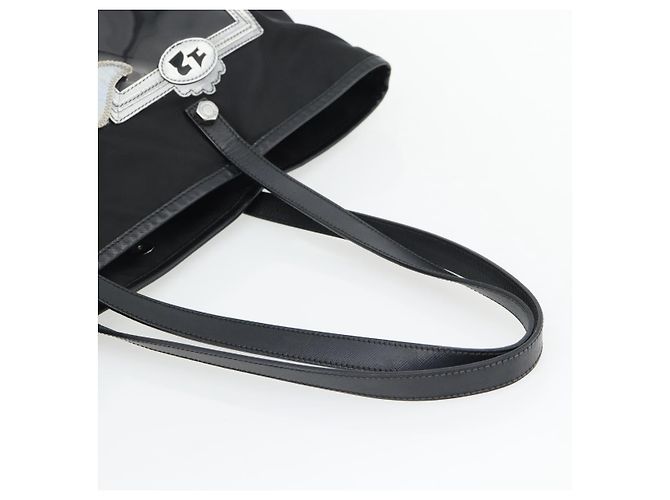 PRADA Bijoux Tote Bag Nylon Schwarz Silber Authentisch ka4445A - Ansicht 7
