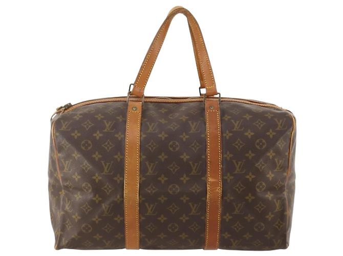 LOUIS VUITTON Monogram Sac Souple 45 Boston Bag M41624 LV Auth 178950 Monogramma - vista 13