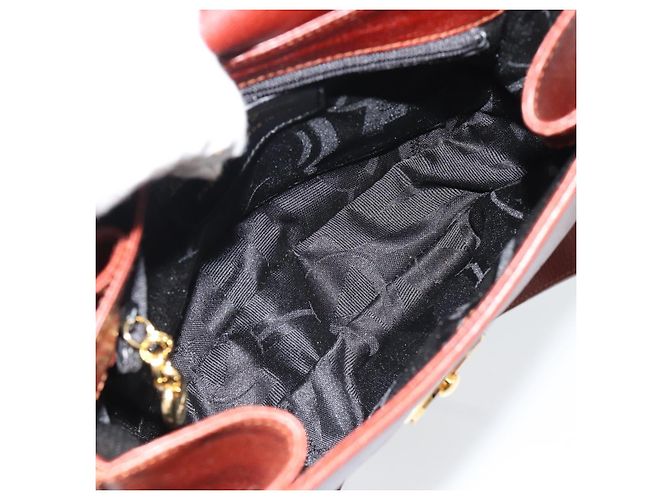 Borsa a Spalla Salvatore Ferragamo in Pelle Marrone Oro Auth BA12914 D'oro - vista 11