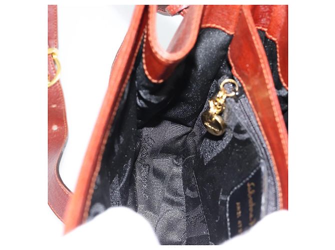 Borsa a Spalla Salvatore Ferragamo in Pelle Marrone Oro Auth BA12914 D'oro - vista 18