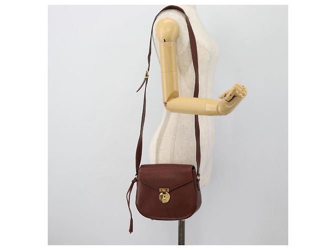 Borsa a Spalla Salvatore Ferragamo in Pelle Marrone Oro Auth BA12914 D'oro - vista 22