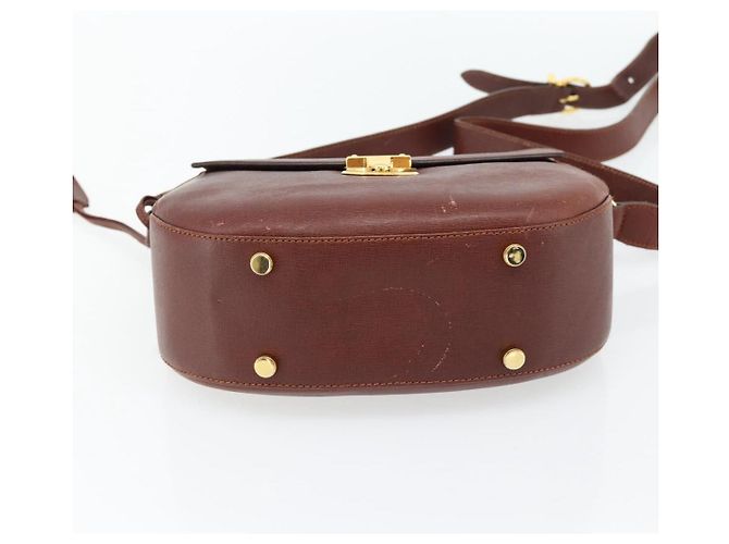 Borsa a Spalla Salvatore Ferragamo in Pelle Marrone Oro Auth BA12914 D'oro - vista 5