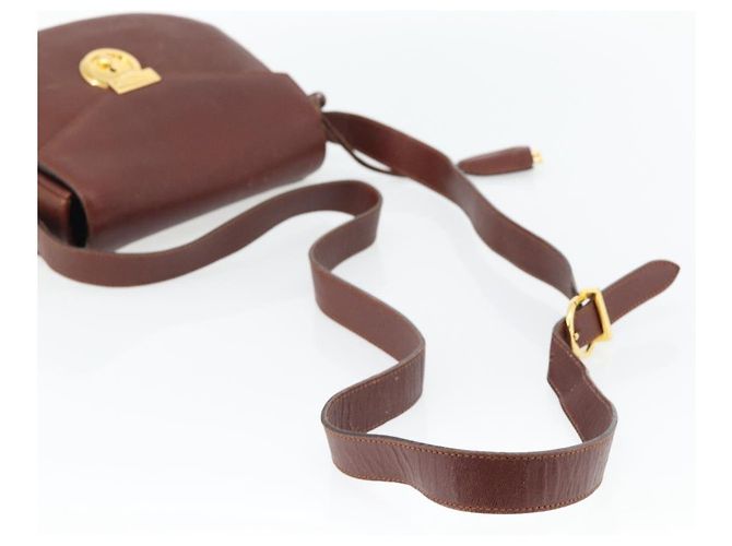 Borsa a Spalla Salvatore Ferragamo in Pelle Marrone Oro Auth BA12914 D'oro - vista 7