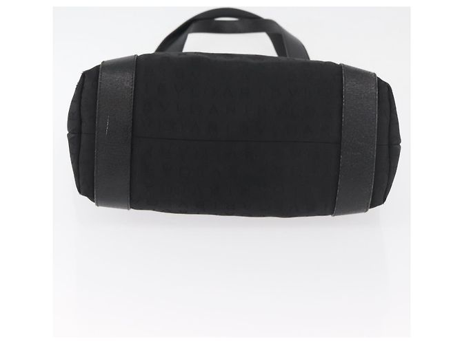 Bulgari BVLGARI Logo Mania Canvas Tote Bag Schwarz Silber Auth BA12918 - Ansicht 5