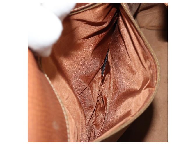 Borsa a mano LOEWE in pelle marrone oro Auth bs35163 D'oro - vista 12