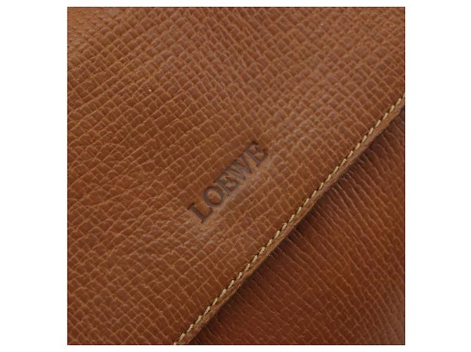 Borsa a mano LOEWE in pelle marrone oro Auth bs35163 D'oro - vista 17