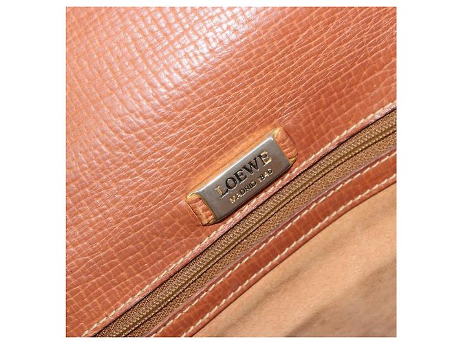 Borsa a mano LOEWE in pelle marrone oro Auth bs35163 D'oro - vista 18