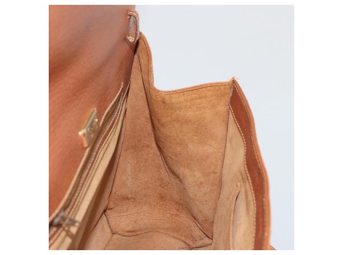Borsa a mano LOEWE in pelle marrone oro Auth bs35163 D'oro - vista 19