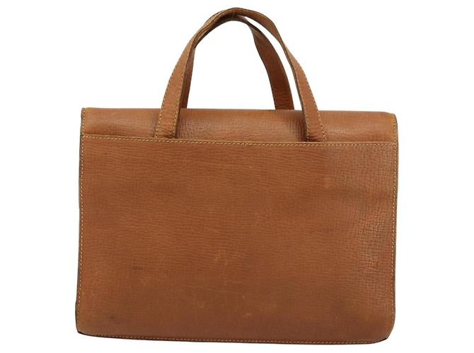 Borsa a mano LOEWE in pelle marrone oro Auth bs35163 D'oro - vista 2