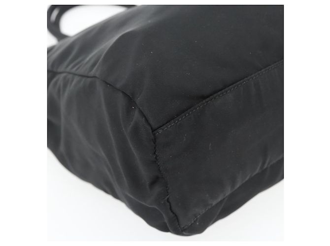 PRADA Handtasche Nylon Schwarz Silber Auth 181329 - Ansicht 14