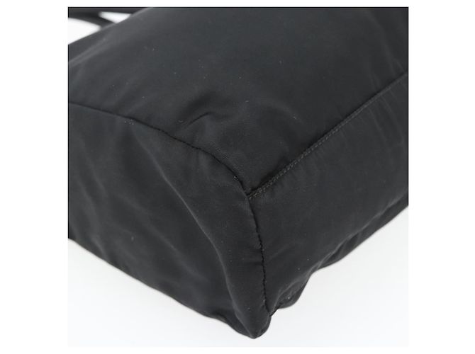 PRADA Handtasche Nylon Schwarz Silber Auth 181329 - Ansicht 16