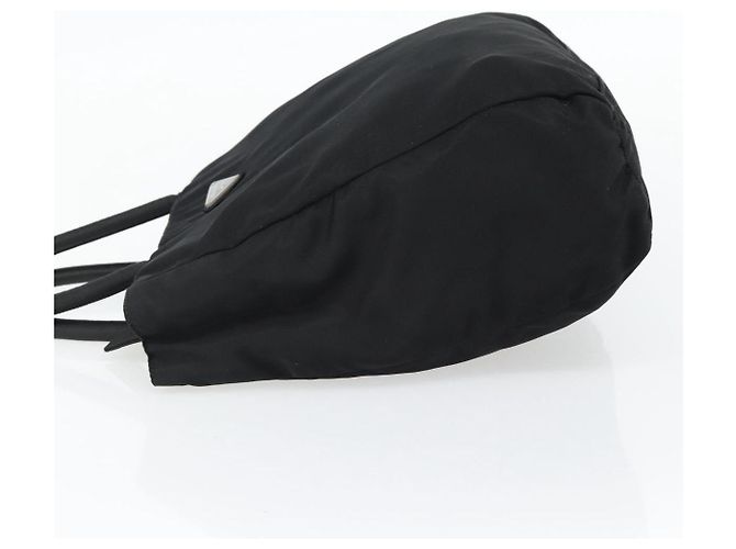 PRADA Handtasche Nylon Schwarz Silber Auth 181329 - Ansicht 3