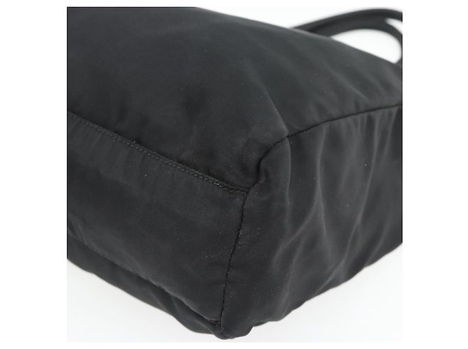 PRADA Handtasche Nylon Schwarz Silber Auth 181329 - Ansicht 9