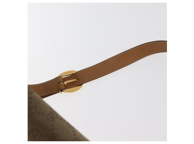 Borsa a Spalla GUCCI GG Canvas Beige Oro Autentica 176405 D'oro - vista 14