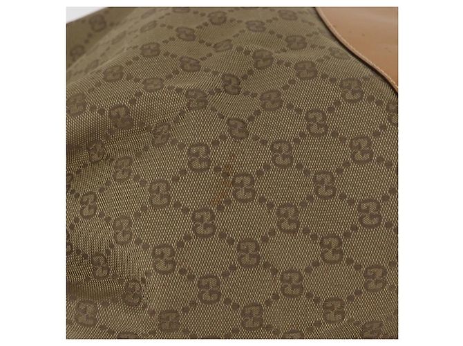 Borsa a Spalla GUCCI GG Canvas Beige Oro Autentica 176405 D'oro - vista 5