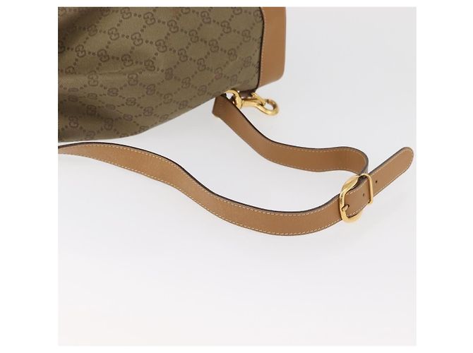 Borsa a Spalla GUCCI GG Canvas Beige Oro Autentica 176405 D'oro - vista 8