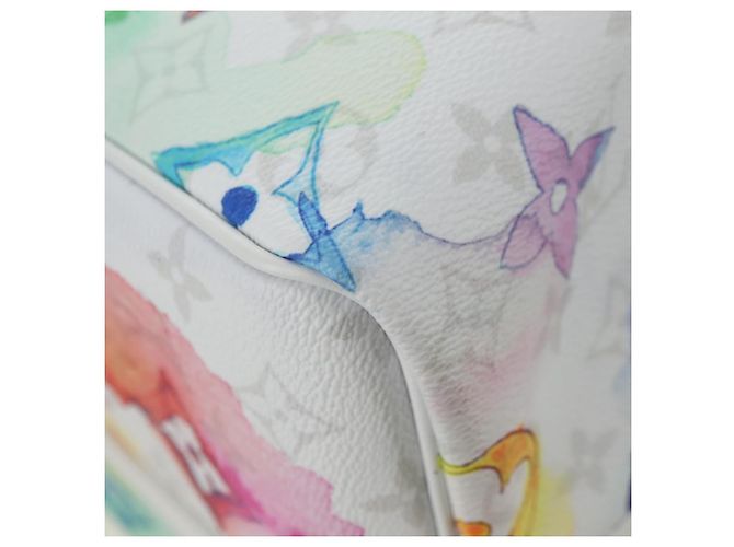 LOUIS VUITTON Borsa Keepall Bandouliere 50 Watercolor M45758 LV Auth 180337SAM Multicolore Monogramma - vista 10