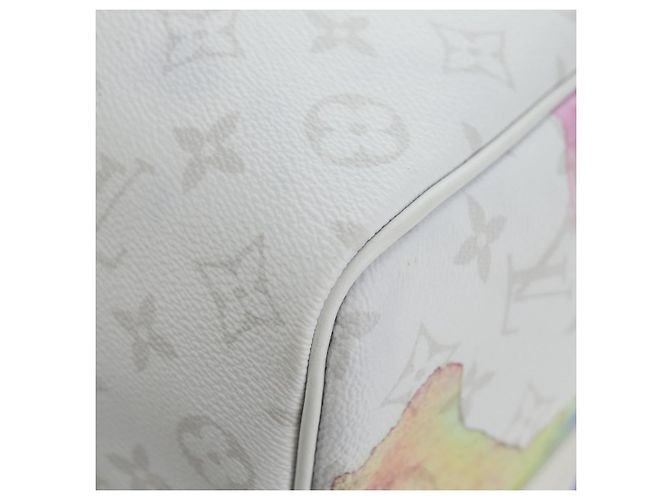LOUIS VUITTON Borsa Keepall Bandouliere 50 Watercolor M45758 LV Auth 180337SAM Multicolore Monogramma - vista 17