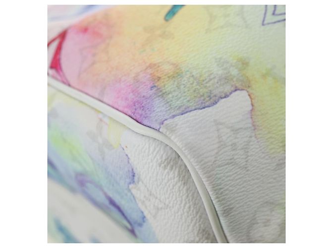 LOUIS VUITTON Borsa Keepall Bandouliere 50 Watercolor M45758 LV Auth 180337SAM Multicolore Monogramma - vista 18