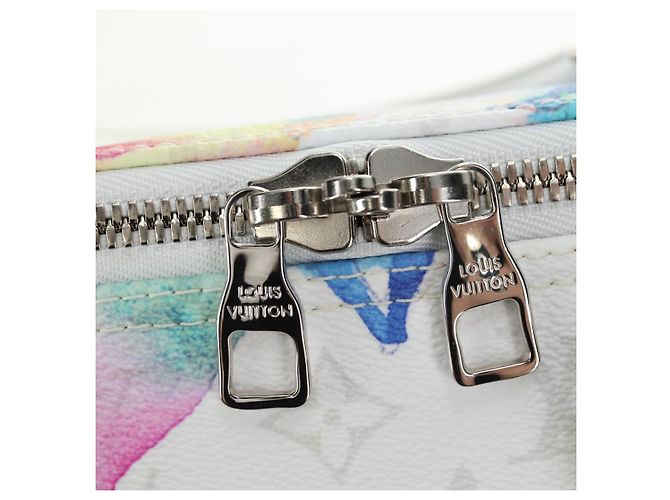 LOUIS VUITTON Borsa Keepall Bandouliere 50 Watercolor M45758 LV Auth 180337SAM Multicolore Monogramma - vista 22