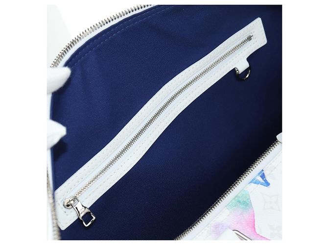LOUIS VUITTON Borsa Keepall Bandouliere 50 Watercolor M45758 LV Auth 180337SAM Multicolore Monogramma - vista 25