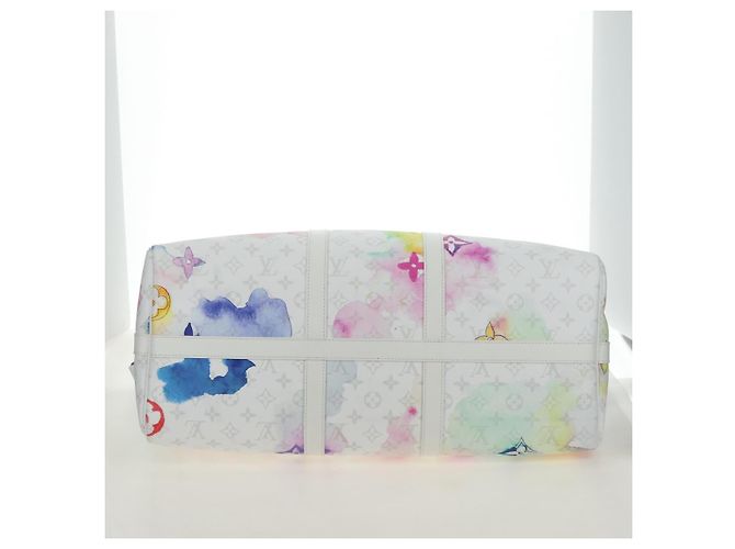 LOUIS VUITTON Borsa Keepall Bandouliere 50 Watercolor M45758 LV Auth 180337SAM Multicolore Monogramma - vista 5