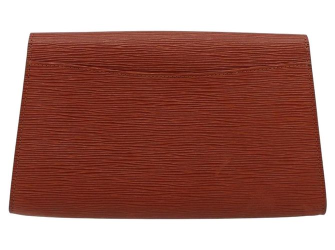 Clutch LOUIS VUITTON Epi Art Deco Marrone M52633 LV Auth BA12822 - vista 2
