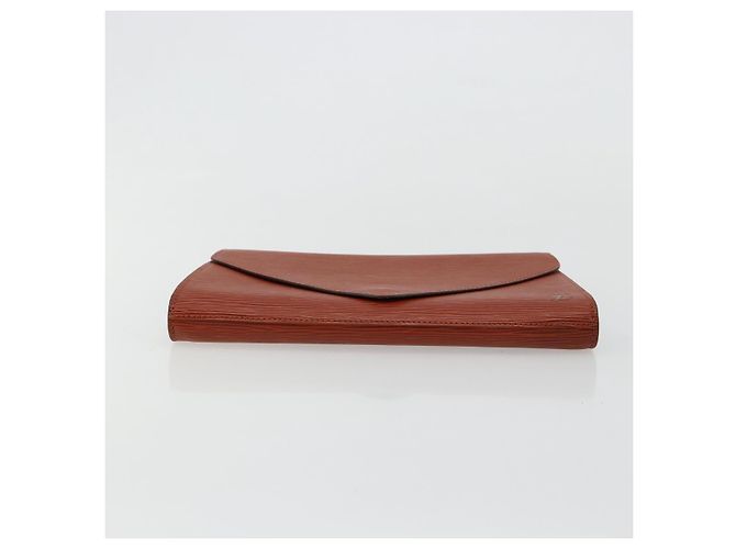 Clutch LOUIS VUITTON Epi Art Deco Marrone M52633 LV Auth BA12822 - vista 6