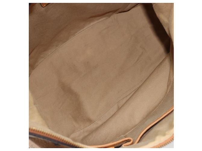 Borsa a tracolla MCM Vicetos Logogram PVC Marrone Oro Auth 179374A D'oro - vista 11