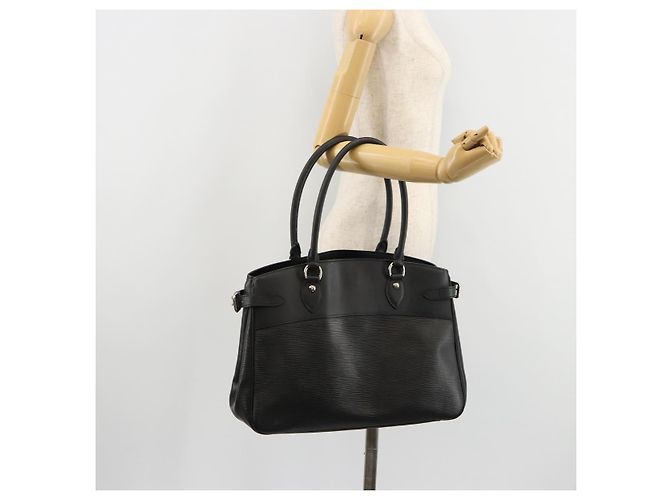 Borsa LOUIS VUITTON Epi Passy GM Nera M59252 LV Auth 180299 Nero - vista 25