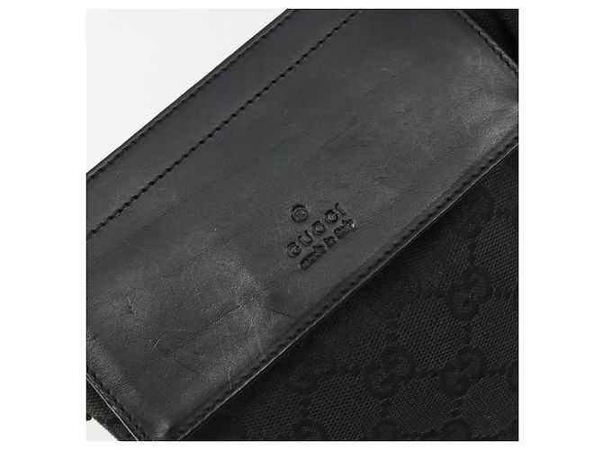 Marsupio GUCCI GG Canvas Nero Argento 28566 Auth 180491 - vista 17