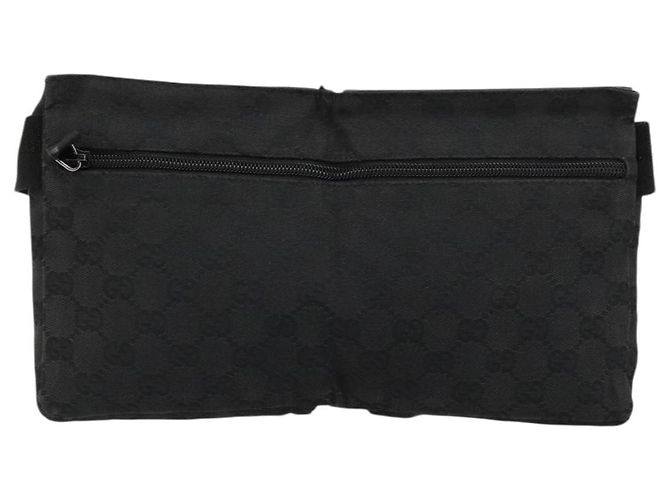 Marsupio GUCCI GG Canvas Nero Argento 28566 Auth 180491 - vista 2